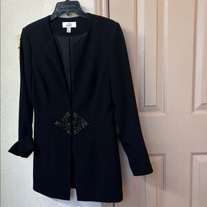 Badgley Mischka Black Blazer with Sequin Accent
